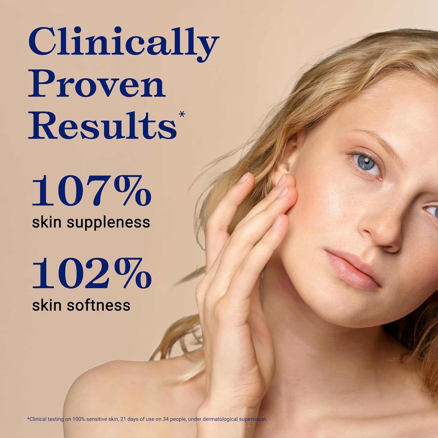 Embryolisse CicalisseHnads and Nails results visual showing clinically proven improvement in hand skin suppleness and softness, demonstrating the effectiveness of the nourishing and repairing formula for sensitive, dry skin.