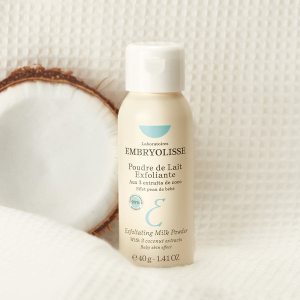 Eco-design packaging for the Exfoliating Milk Powder with Coconut Extracts from the Cleansers Collection - Embryolisse Skincare