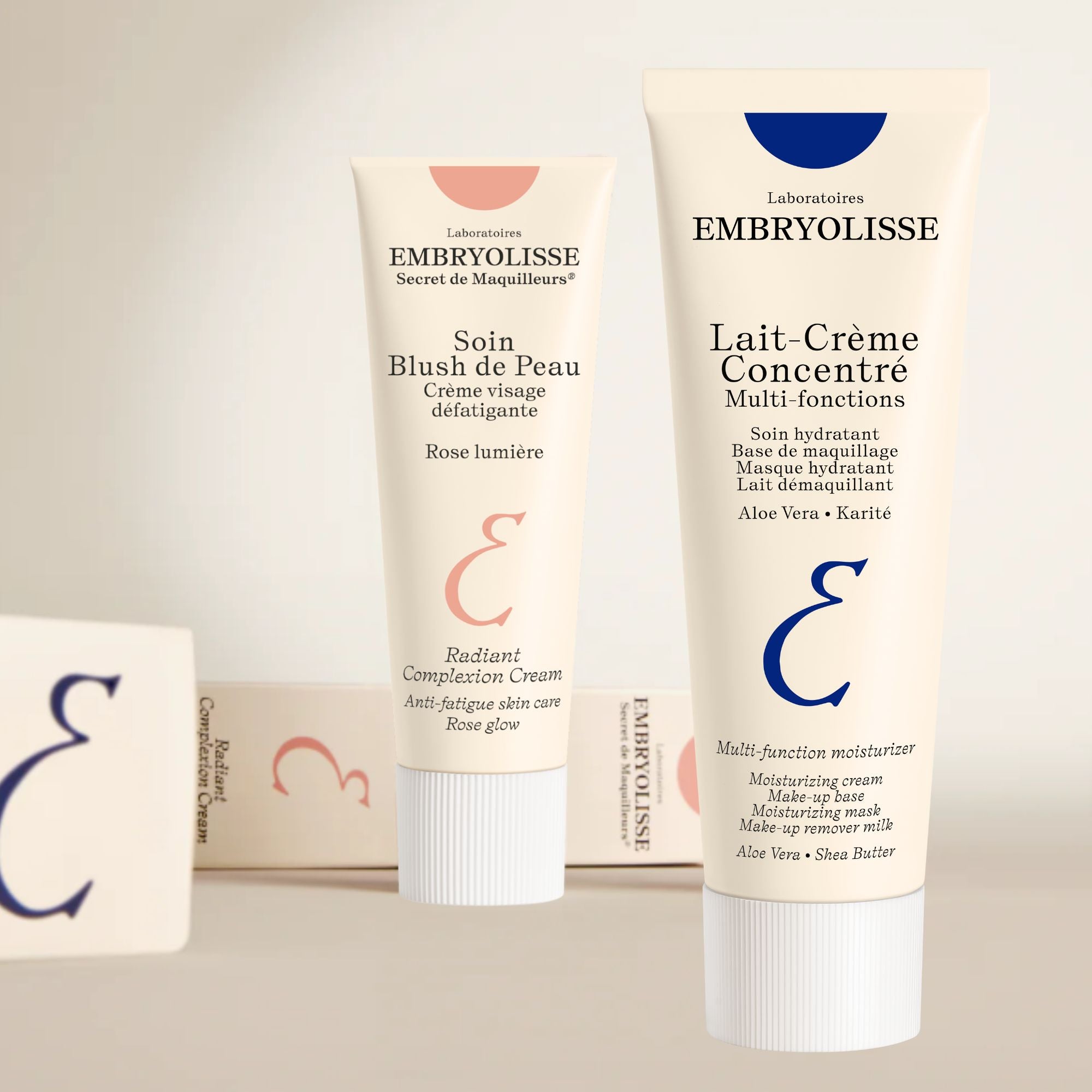 Glow-up with Radiant Complexion Cream in Pink Glow and Lait-Crème ConcentrÊ moisturizer - Embryolisse Skincare