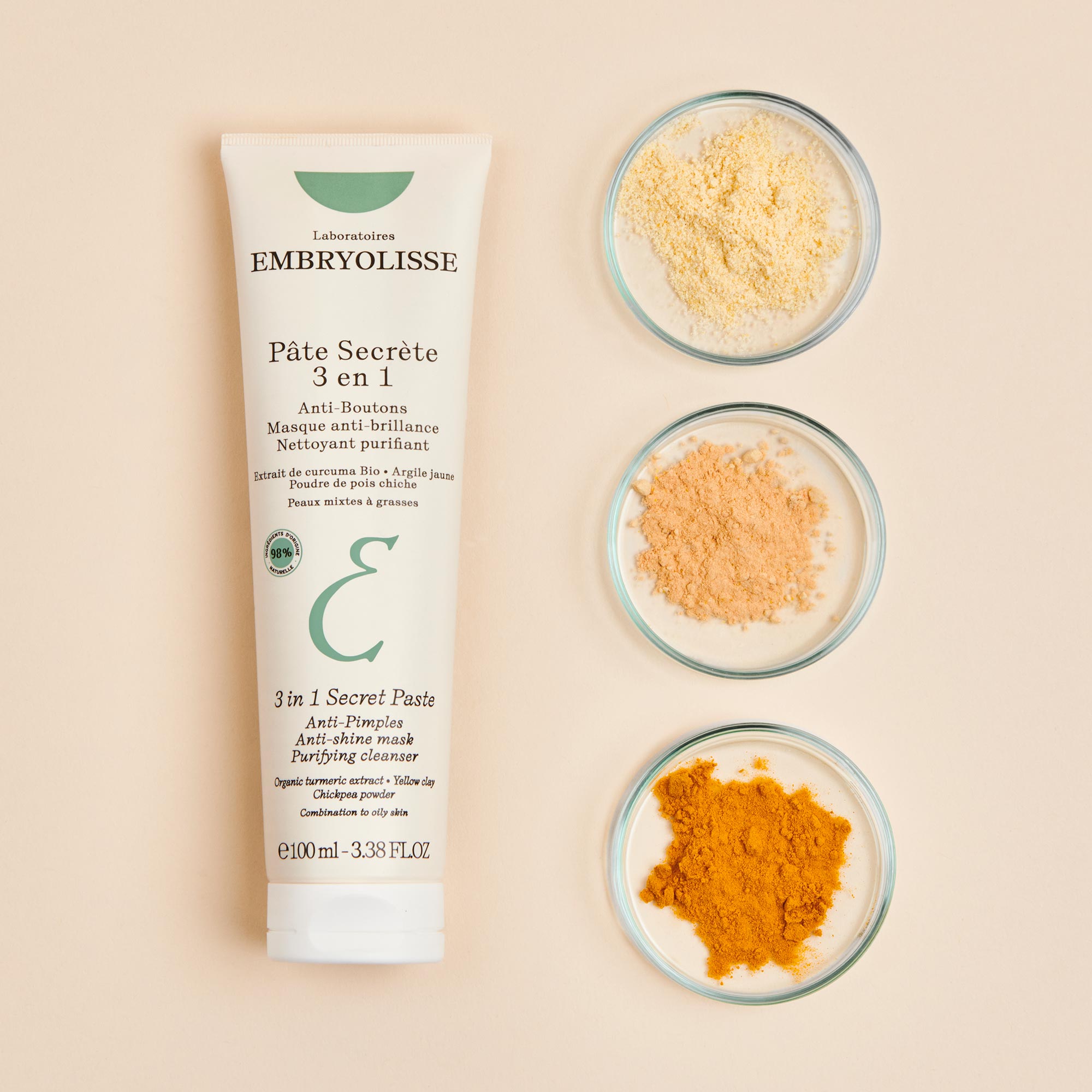 Secret paste natural skincare with turmeric from Anti-Blemish skincare collection - Embryolisse