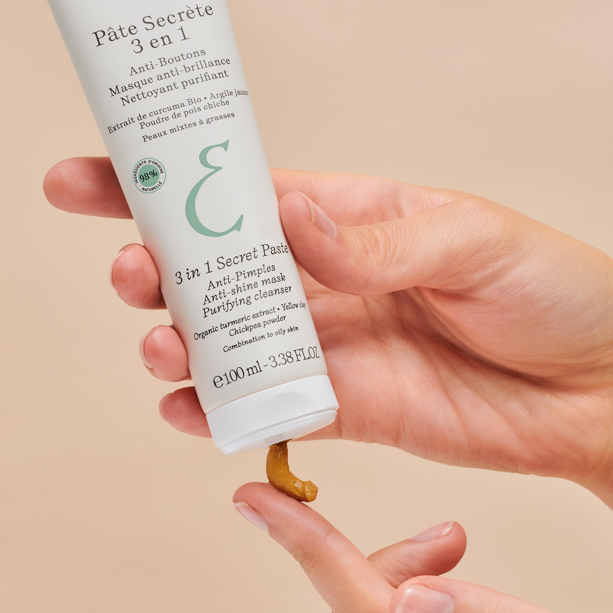 3 in 1 skincare: Secret paste natural skincare with turmeric, from Anti-Blemish skincare collection - Embryolisse