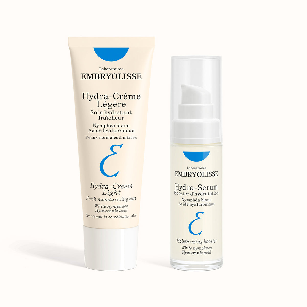 Lightweight Hydration Set: Hydra Cream Light and Hydra Serum for ultimate hydration from the Moisturizers Collection - Embryolisse skincare