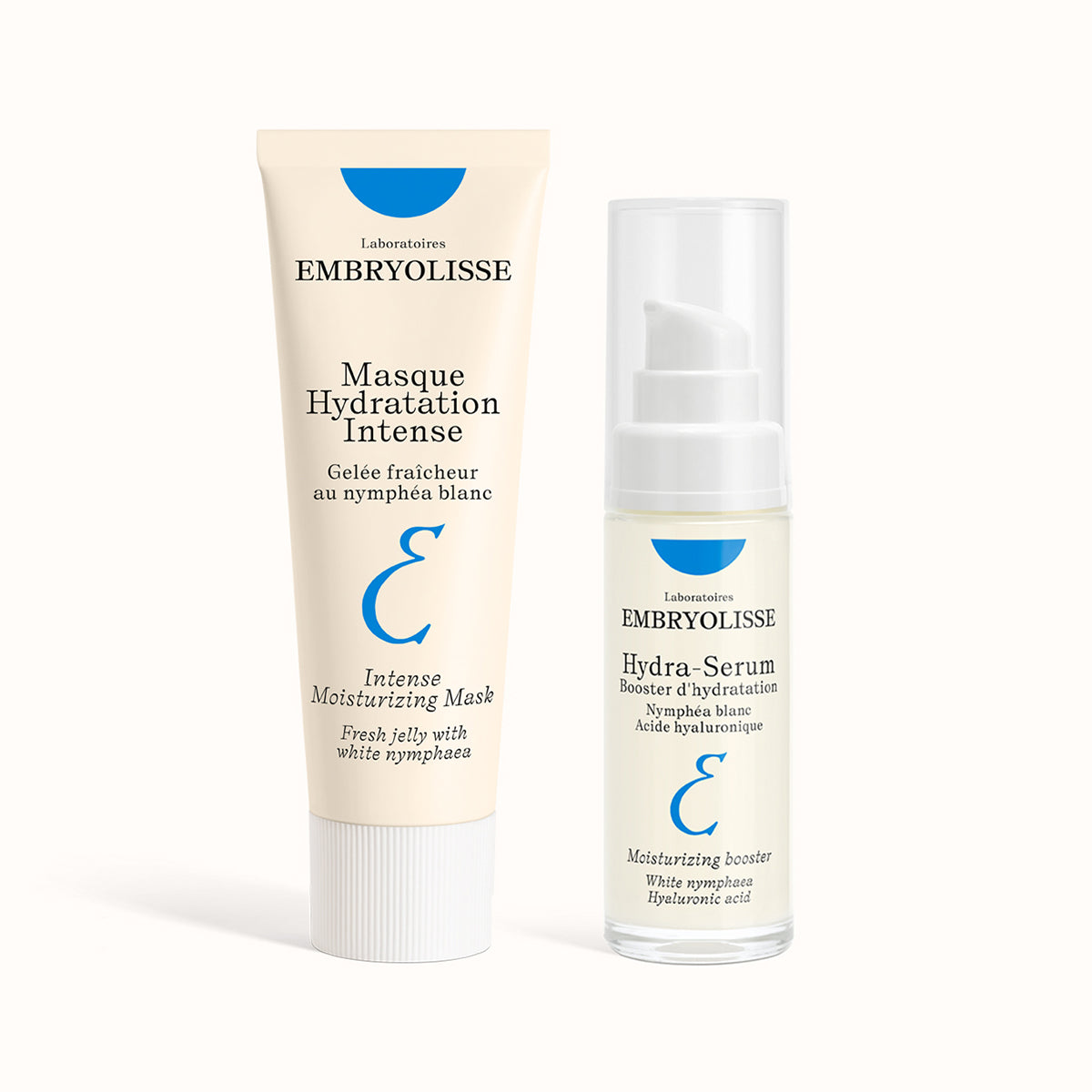 Hydra Set, skicanre duo: Hydra Serum with hyaluronic acid and Intense Moisturizing Maks from the Moisturizers Collection - Embryolisse skincare