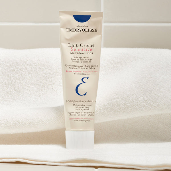 Lait-Crème Sensitive hypoallergenic moisturizer recyclable aluminum tube from the Lait-Creme Collection - Embryolisse skincare