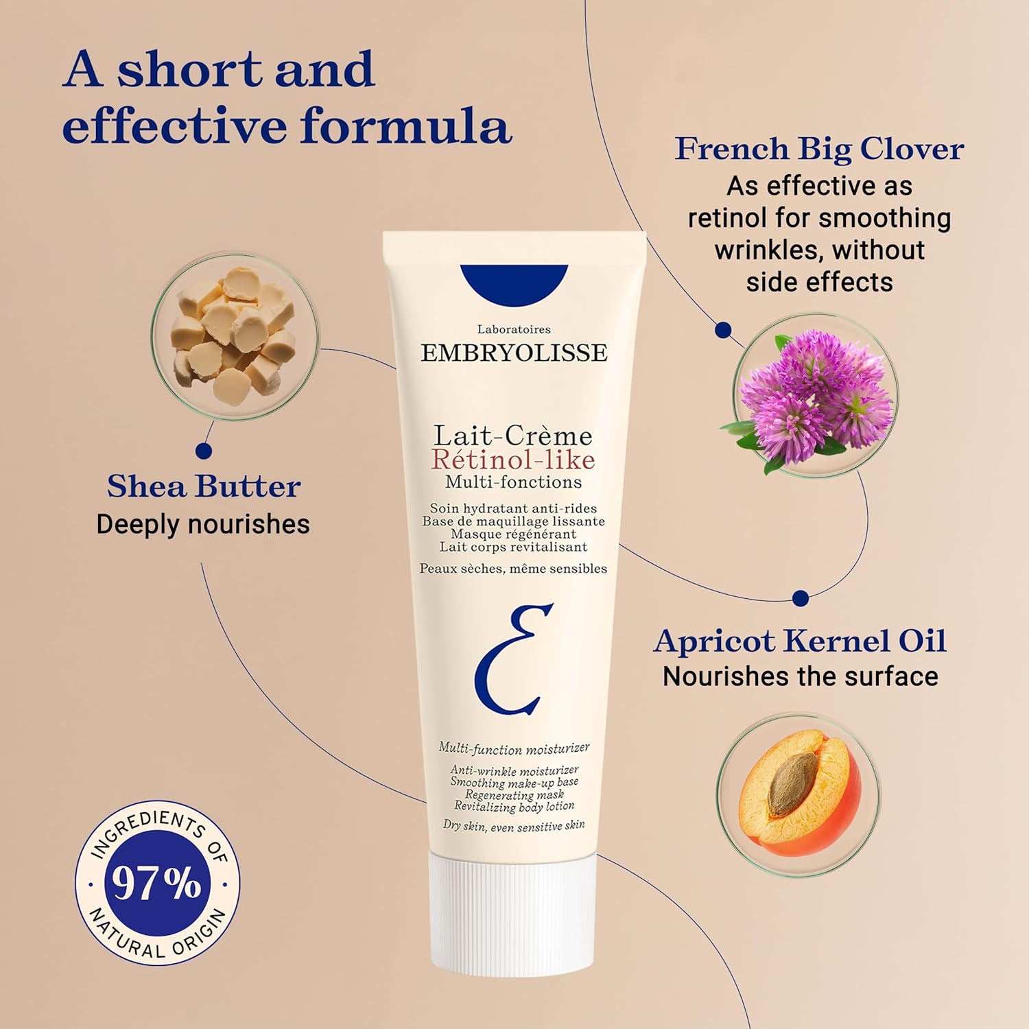 Lait Crème Retinol-Like - 5-in-1 Moisturizer | Embryolisse USA