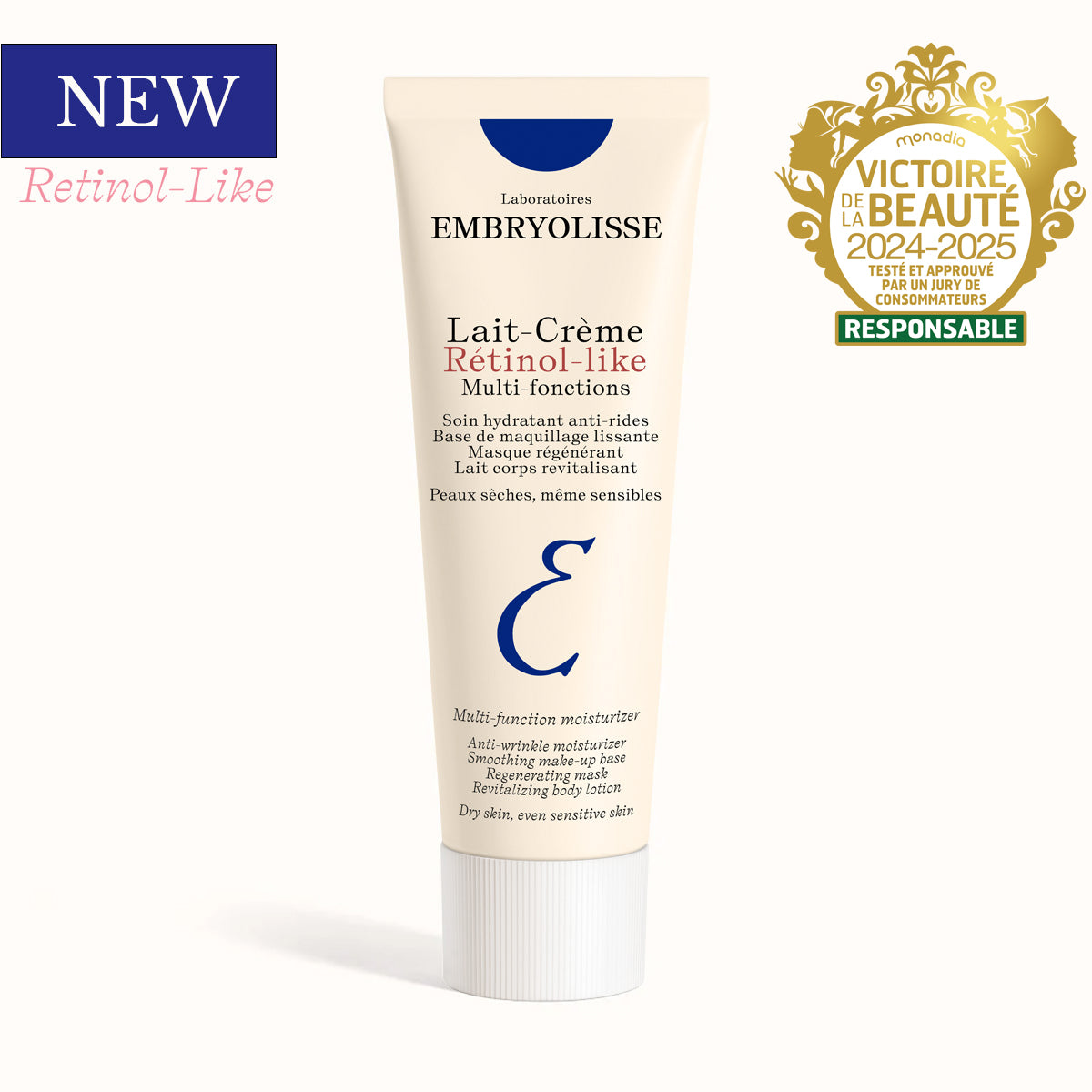 Lait Creme Retinol-Like from the Lait-Creme Collection -Embryolisse skincare innovation - Award-wining skincare product