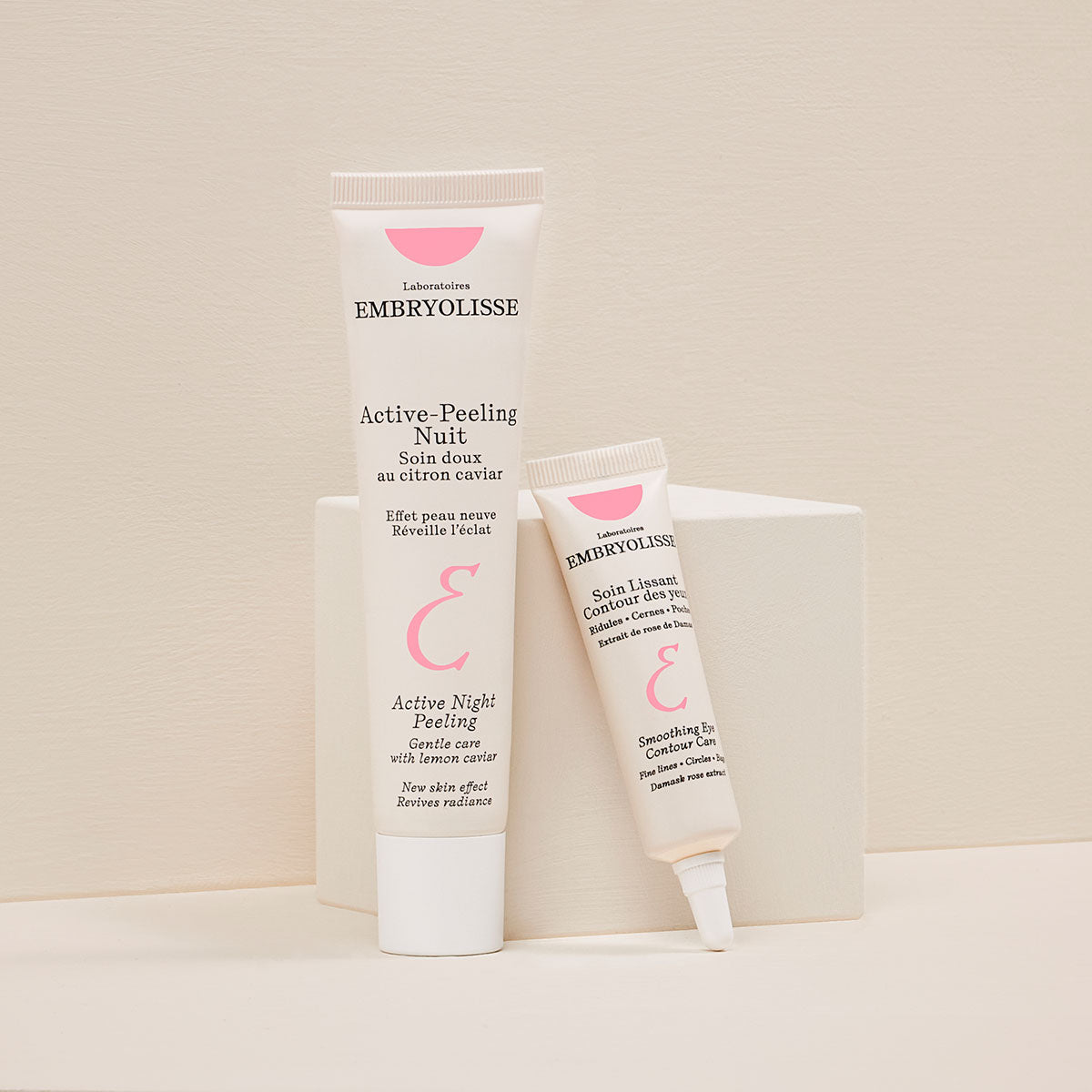 Active Night Peeling and Smooth Eye Contour Care from Active Line Collection - Embryolisse Skincare