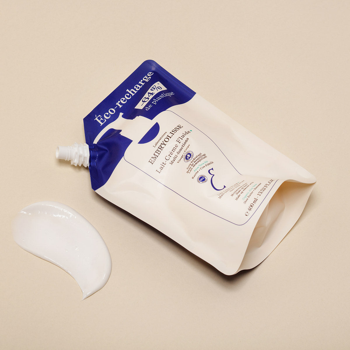 Lait-Crème Fluid+ eco-refill moisturizer pouch - Embryolisse