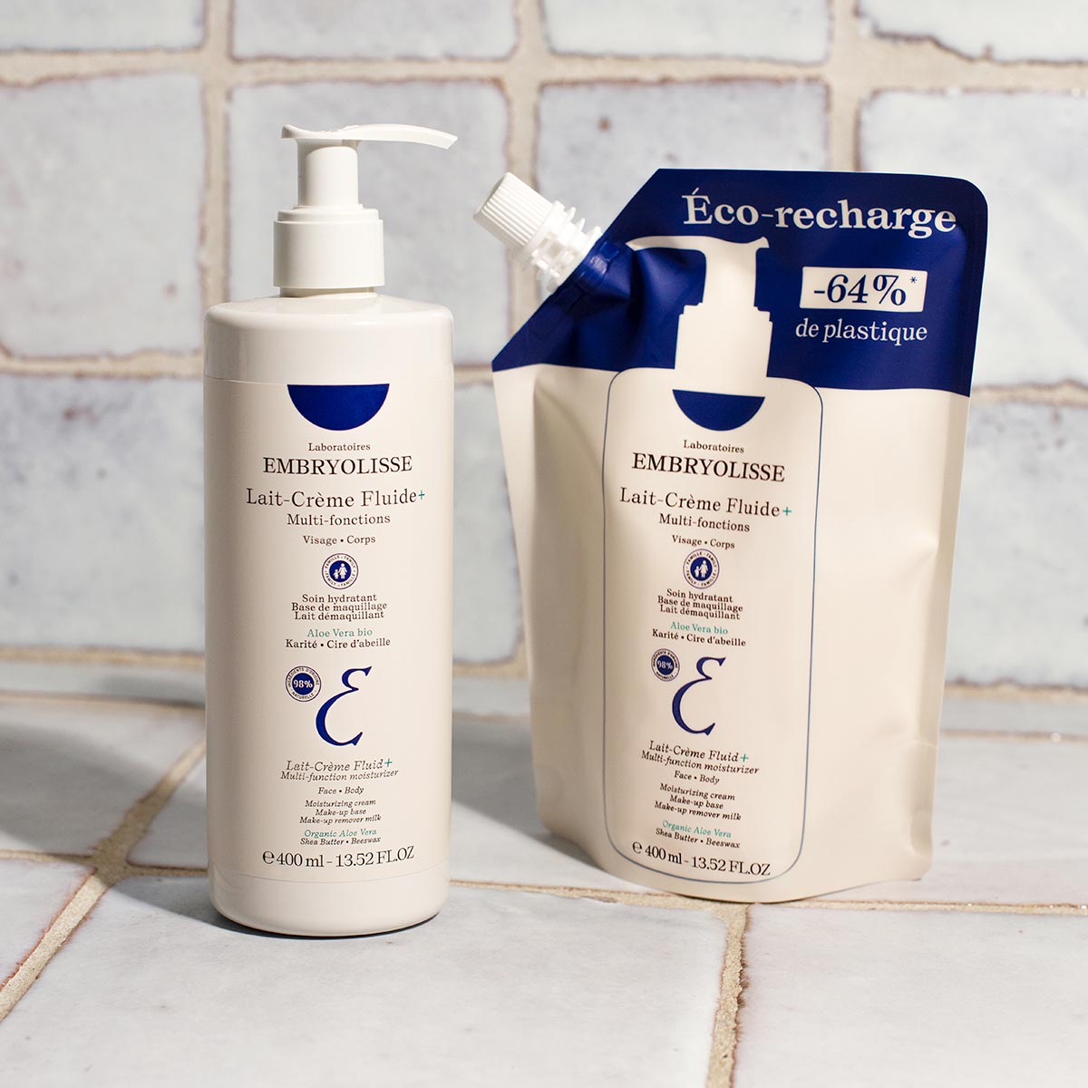 Lait-Crème Fluid+ and Eco-Refill option - Embryolisse