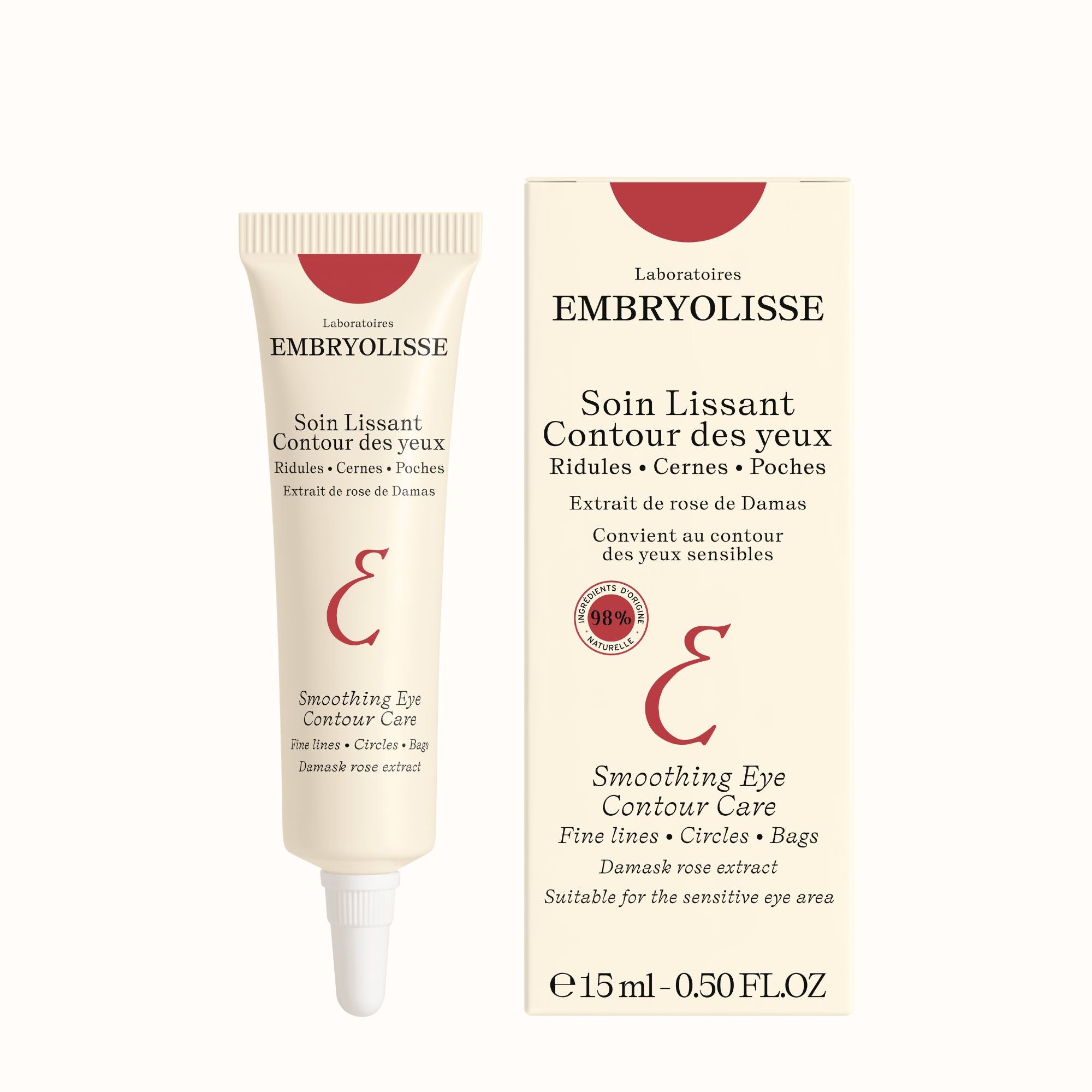 Embryolisse Smoothing Eye Contour Care packaging on a white background