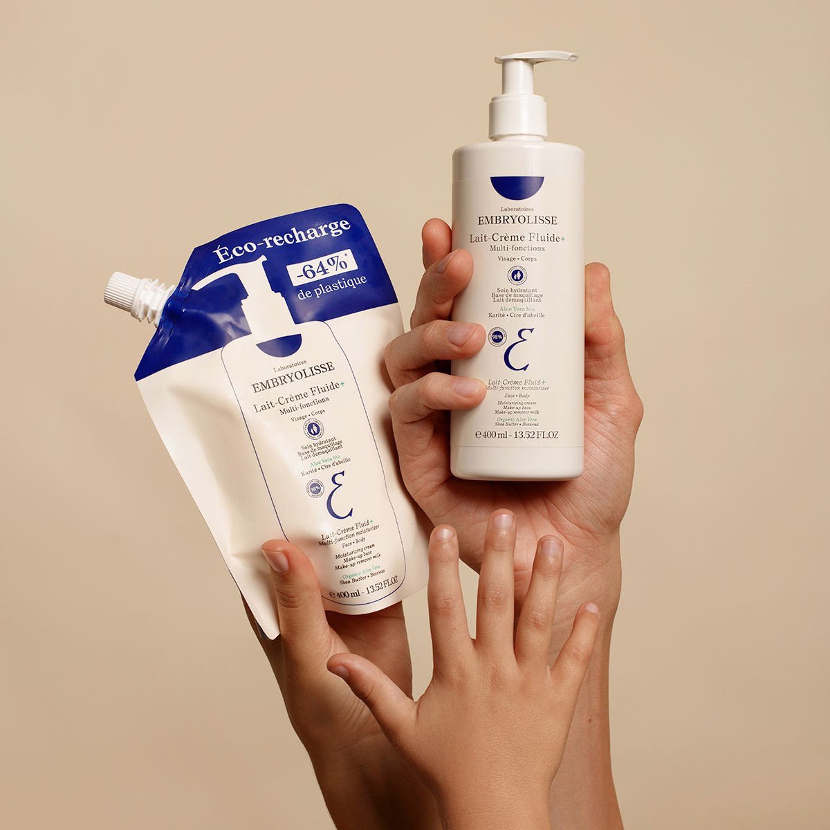 Lait-Crème Fluid+ and Eco-refill from the Lait-Crème Collection - Embryolisse Skincare